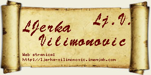 LJerka Vilimonović vizit kartica